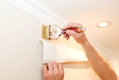 Pose de papier peint à Souspierre — revêtements muraux et toiles de verre